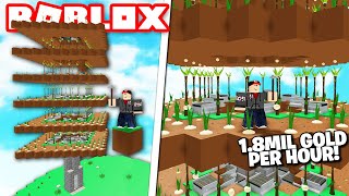 THE #1 BEST GOLD FARM In Roblox Skyblock!