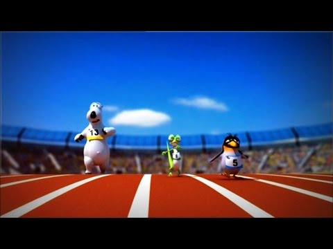 Кадр из мультфильма «Бернард : Соревнование по спортивной ходьбе»