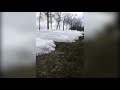 Raw: Ice Wave Comes Ashore in Minnesota