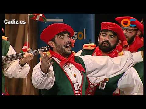 Sesión de Preliminares, la agrupación Lo siento Patxi, pero no todo el mundo puede ser de Euskadi actúa hoy en la modalidad de Chirigotas.