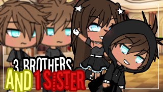 3 Brothers and 1 sister | Glmm | Gacha life Mini Movie