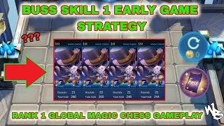 NEW EARLY GAME STRATEGY FT. BUSS SKILL 1 - BEST MAGIC CHESS SYNERGY - Mobile Legends Bang Bang