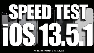 iOS 13.5.1 Speed Test vs iOS 13.5