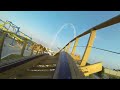 White Lightning Roller Coaster POV Test Runs Fun Spot Orlando GCI Woodie