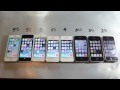iPhone 5S vs 5C vs 5 vs 4S vs 4 vs 3Gs vs 3G vs 2G Speed Comparison Test