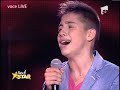 Valentin Poenariu, de 13 ani, din Mioveni, interpreteaza superb Je t'aime!