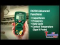 Extech EX210 & Extech EX230 Mini Digital MultiMeters with IR Thermometer