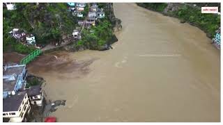 Rudraprayag में Rainfall से फिर उफान पर Alakananda River