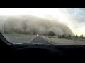 Driving into AZ Haboob Dust Storm HD