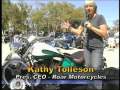 Kathy Tolleson with Roar Motorcycles for Women shows of the WildKat