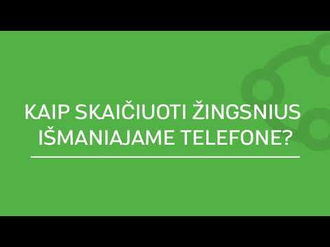 „Prisijungusi Lietuva“. Kaip skaičiuoti žingsnius išmaniajame telefone?