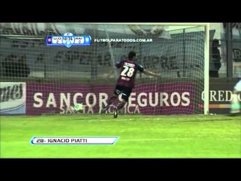 Gol de Piatti. Rafaela 0 - San Lorenzo 2. 8vos. de Final. Copa Argentina 2012/2013. FPT