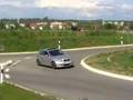 BMW 130i LSD drift in roundabout