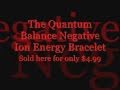 Quantum balance negative ion energy bracelet