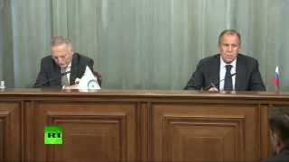 Пресс-конференция Сергея Лаврова с генсеком Организации исламского сотрудничества
