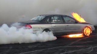 Blown Statesman Catches Fire at Brashernats