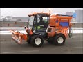 Fiedler Räumschild FRS 2404 und Flachsilostreuer FSS 900 am Multihog MH90