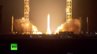 Запуск ракеты-носителя «Протон-М» на Байконуре