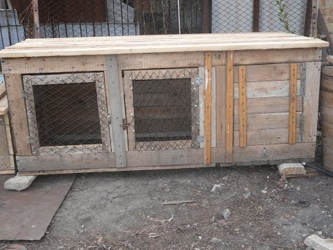 Клетка из подручных материалов для кроликов своими руками 75