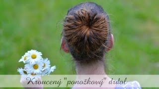 Kroucený ponožkový drdol (34  video pro kamoska cz) / Twisted sock bun