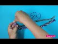 DIY:Collar de hilo, cadena y bolas.Braided necklace.Collar de moda