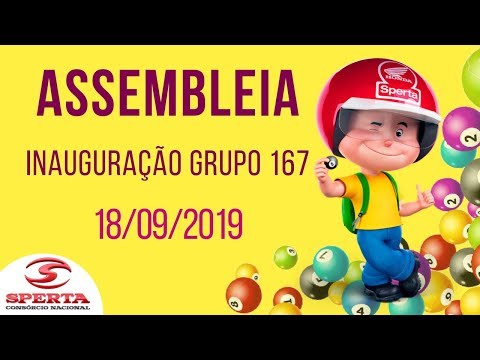 Sperta Consórcio - Assembleia de Inauguração Grupo 167 - 18/09/2019