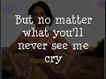 Rihanna - Cry, with lyrics.