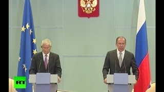 Пресс-конференция Сергея Лаврова и Турбьёрна Ягланда