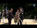 President Obama Lays a Wreath at Arlington National Cemetery