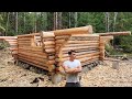 One Year Alone in Forest of Sweden - Building Log Cabin like our Forefathers -  Erik Grankvist 2021