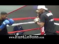 Yuriorkis Gamboa full mitt workout inside of 50 Cent's new gym in Las Vegas