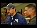 Yuriorkis Gamboa full mitt workout inside of 50 Cent's new gym in Las Vegas