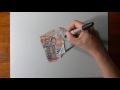 Freaking realistic drawing of a fifty euro note