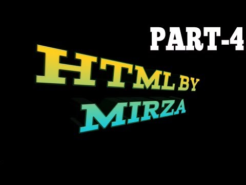2018 : HTML part 4 - HTML free course for Beginners/Intermediate level. - يوتيوبات