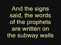 the sound of silence lyrics