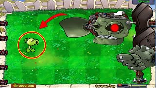 1 Peashooter vs 1 Dr. Zomboss Epic Hack PvZ Minigames Zombotany 2