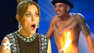 Contestant Sets Himself On FIRE On Spain&#39;s Got Talent! | Got Talent Global