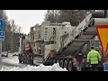 Convoy Of Trucks Leaving A Quarry (Wide Loads)