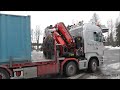 Convoy Of Trucks Leaving A Quarry (Wide Loads)