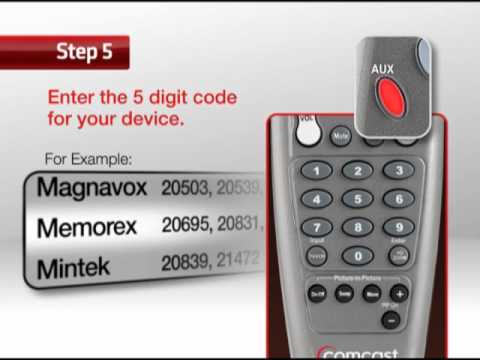 How to Program a Comcast remote to a TV .