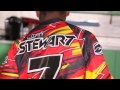 James Stewart rides new Suzuki at home track