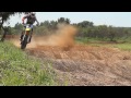 James Stewart rides new Suzuki at home track
