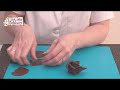 How to Make Chocolate Roses using moulding chocolate/chocolate plastique