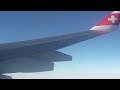 Inside Swiss Airbus A340-300 (flight Shanghai - Zuerich)
