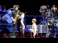Bruce Springsteen with Eleven Year Old Boy on stage, Brisbane