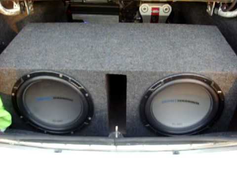 My New 2 12 MTX JackHammer s In My Old Ported Subwoofer Box