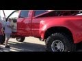 Massive Lifted Red Ford Superduty Dually Truck - 1080p HD