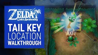 The Legend of Zelda: Link&#39;s Awakening - Mysterious Forest&#39;s Tail Key Location Walkthrough