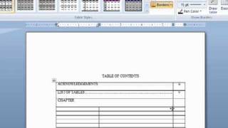 Apa thesis format table of contents