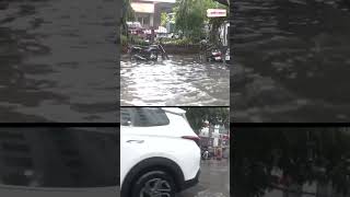 लगातार बारिश के कारण कोलकाता के कई इलाकों में जलभराव